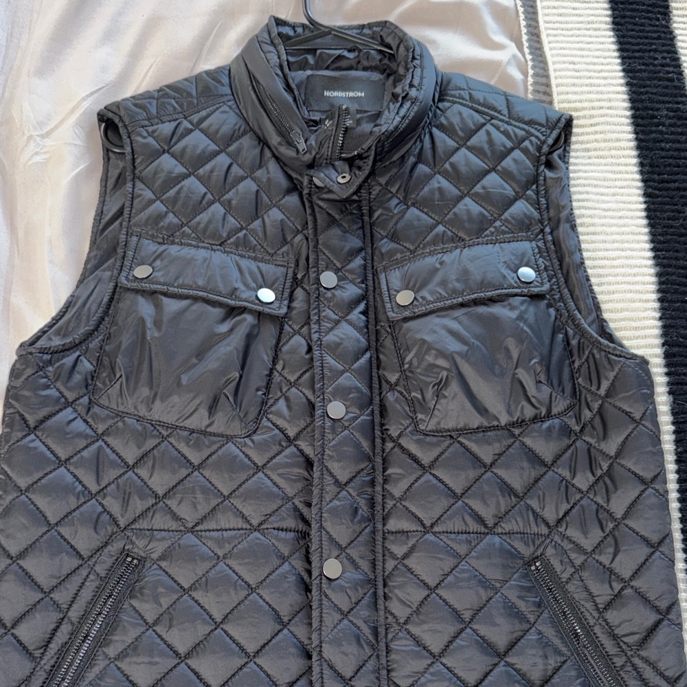 Nordstrom Men's Quilted Gray Vest